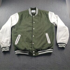 Land Rover Jacket Pacsun Size Medium Baseball Men's Green white